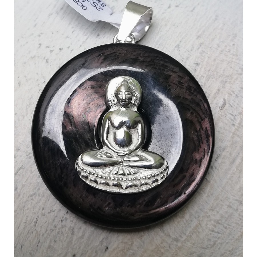 Pendentif donut hyperthène en argent