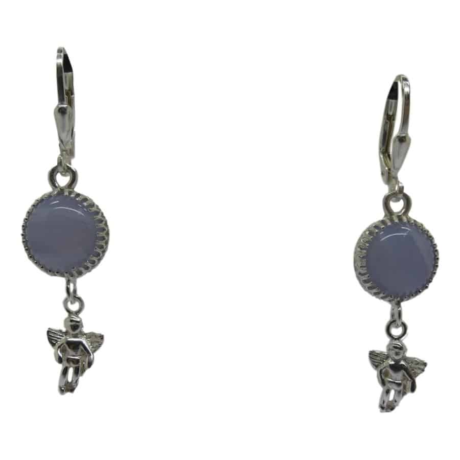 BOUCLE D'OREILLE CALCEDOINE BOUCLE D'OREILLE CALCEDOINE