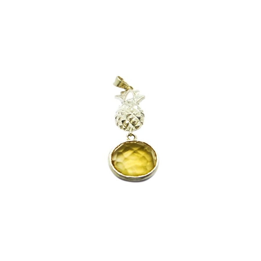 PENDENTIF CITRINE ANANAS PENDENTIF CITRINE ANANAS