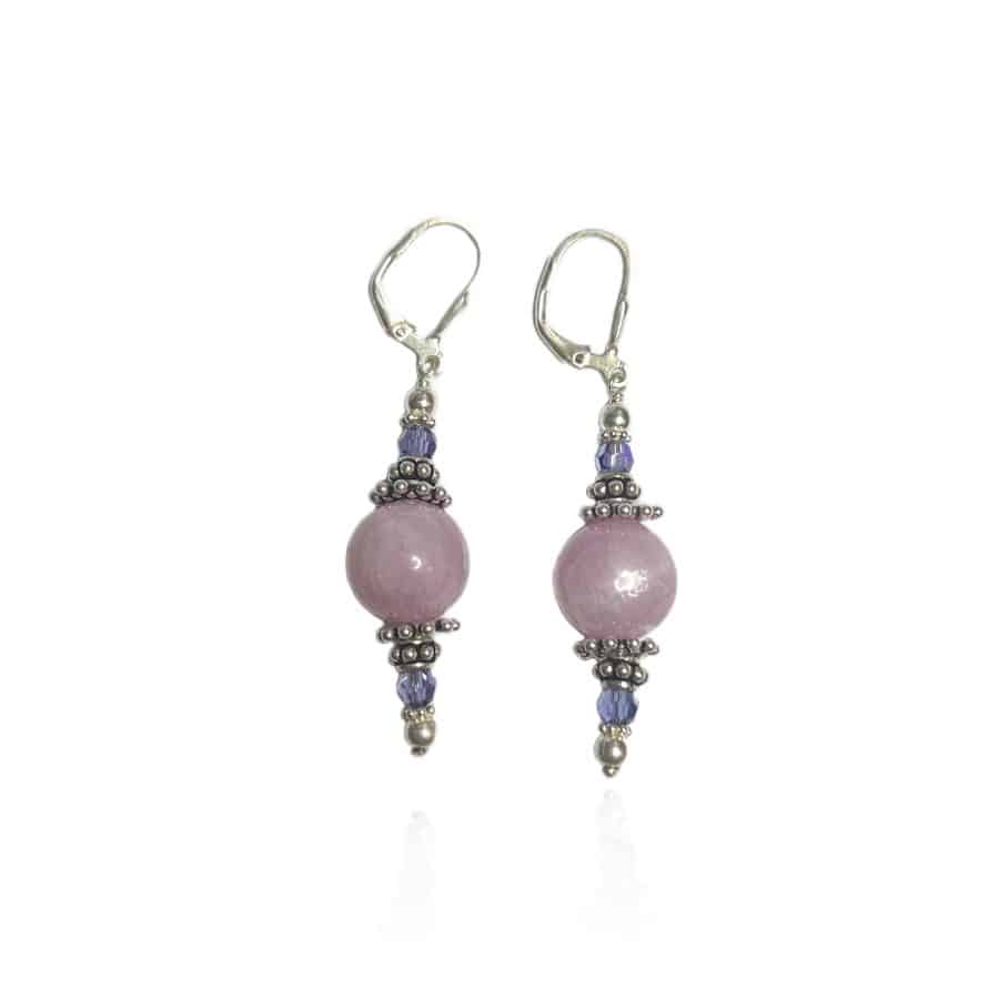 BOUCLE D'OREILLE KUNZITE BOUCLE D'OREILLE KUNZITE