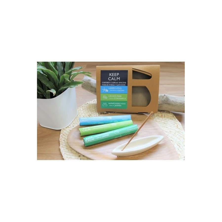 Coffret Encens Keep Calm Respiration et Purification 3 Fragrances