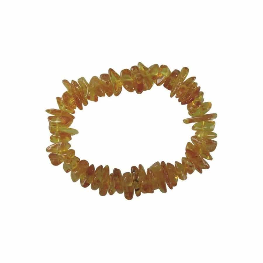 Bracelet Ambre Jaune miel Chips Bracelet Ambre Jaune miel Chips