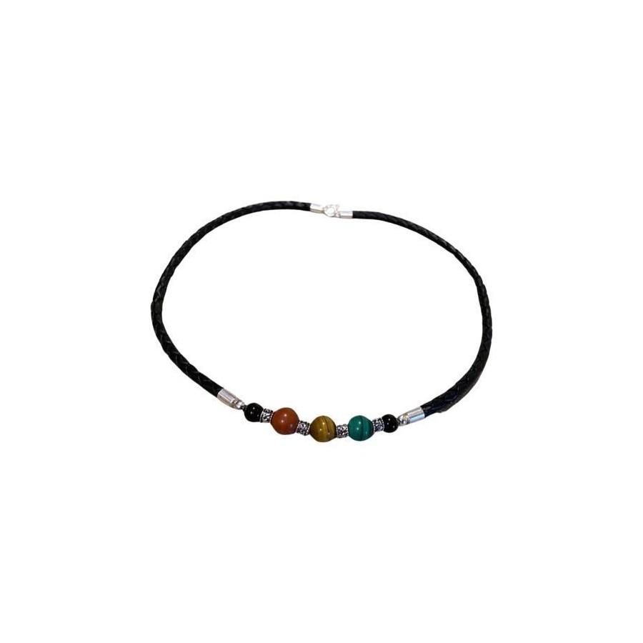 Collier homme Malachite Collier homme Malachite