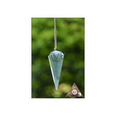 PENDULE CONE 6 FACETTES AVENTURINE