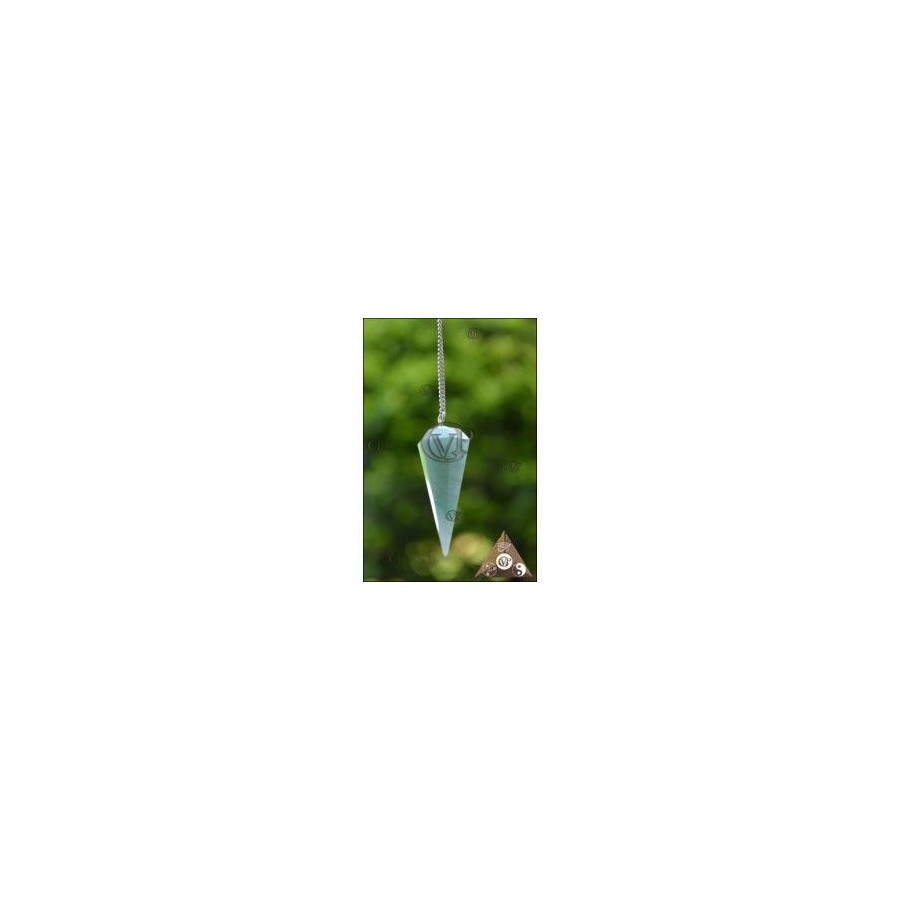 PENDULE CONE 6 FACETTES AVENTURINE