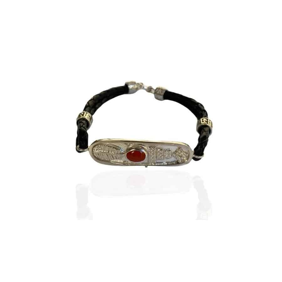 bracelet homme en cuir cornaline bracelet homme en cuir cornaline