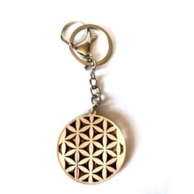 PORTE CLES FLEUR DE VIEt AMBRE
