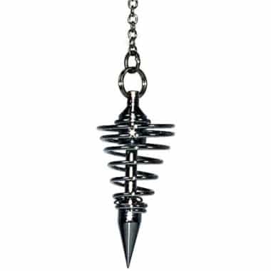 Pendule Spirale Chromé Petit Modèle