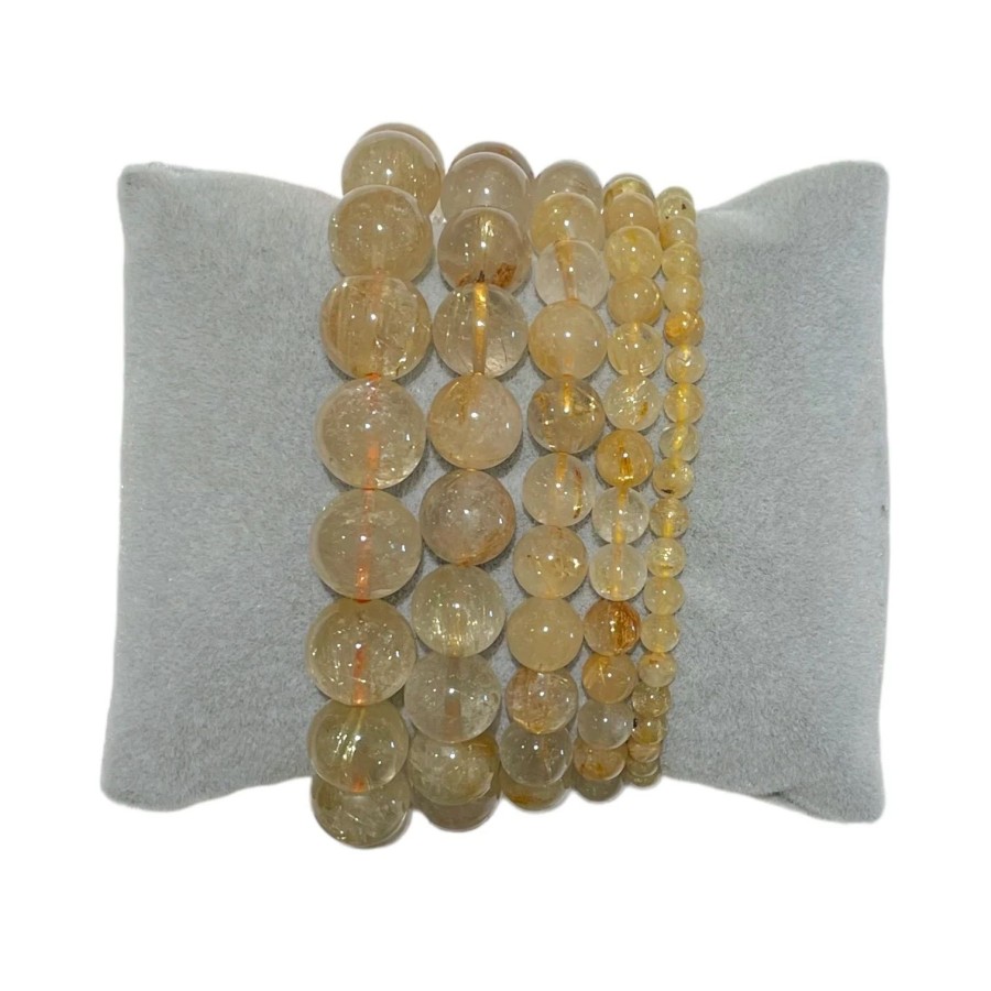 Bracelet Quartz rutile naturelle A 8 mm Bracelet Quartz rutile naturelle A 8 mm