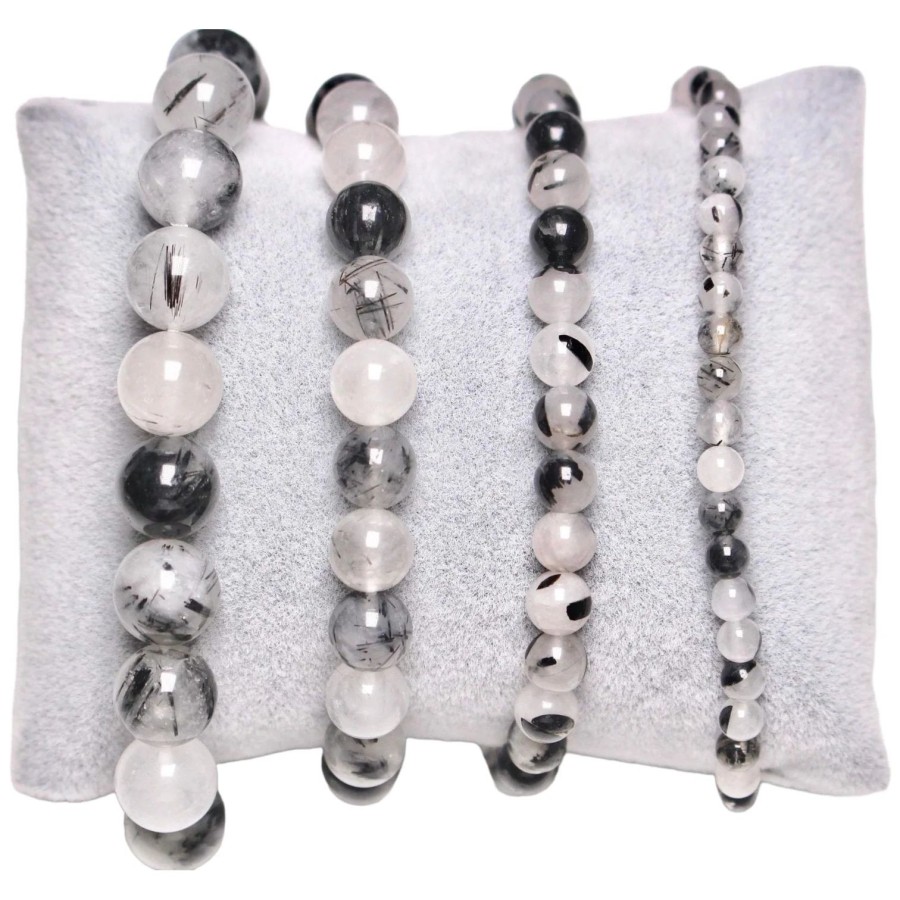 Bracelet mixte en quartz tourmaline en pierre naturelle Bracelet mixte en quartz tourmaline en pierre naturelle
