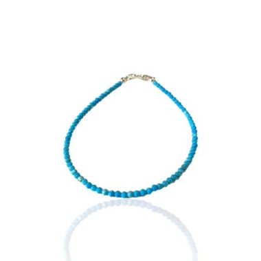 bracelet turquoise 3 mm