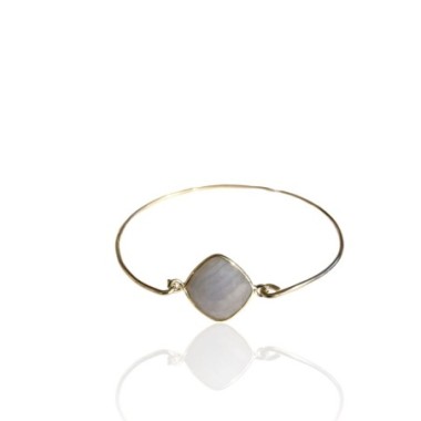 BRACELET CALCEDOINE ARGENT