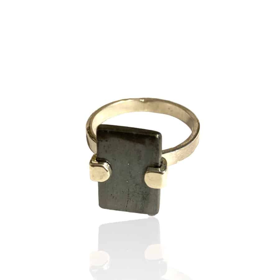 BAGUE HEMATITE ARGENT 925