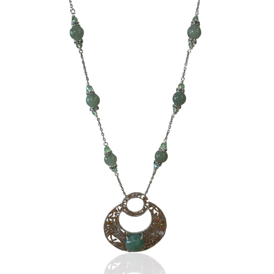 COLLIER JADE ET AVENTURINE