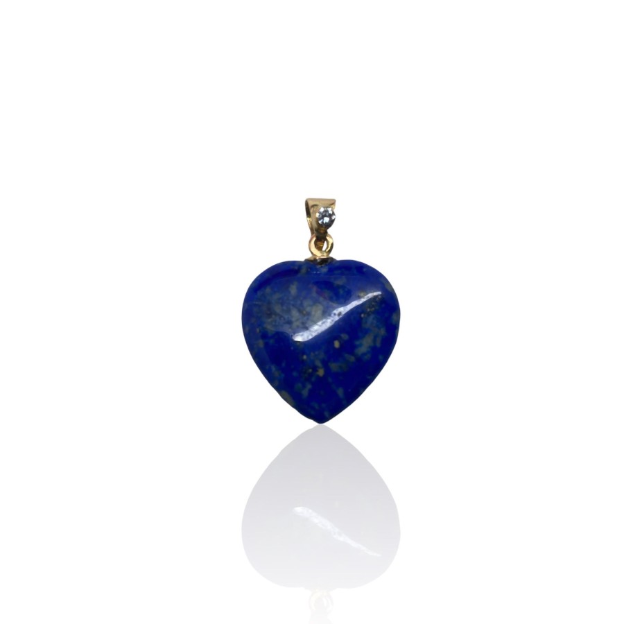 PENDENTIF OR 18 CT ET LAPIS