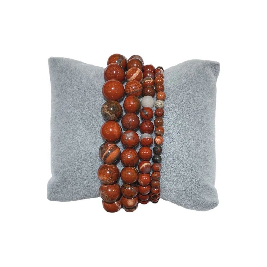Bracelet Jaspe rouge 8 MM