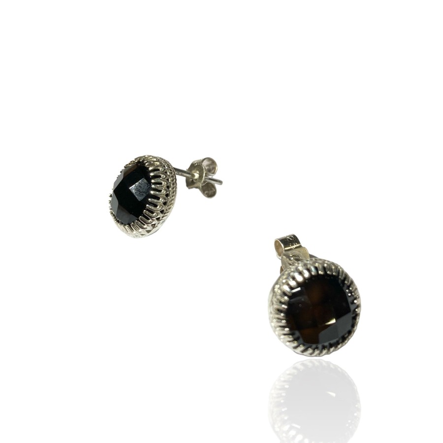 BOUCLE D OREILLE ONYX