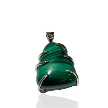 PENDENTIF MALACHITE ZRGENT