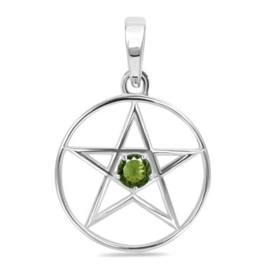 Pendentif Pentacle Moldavite