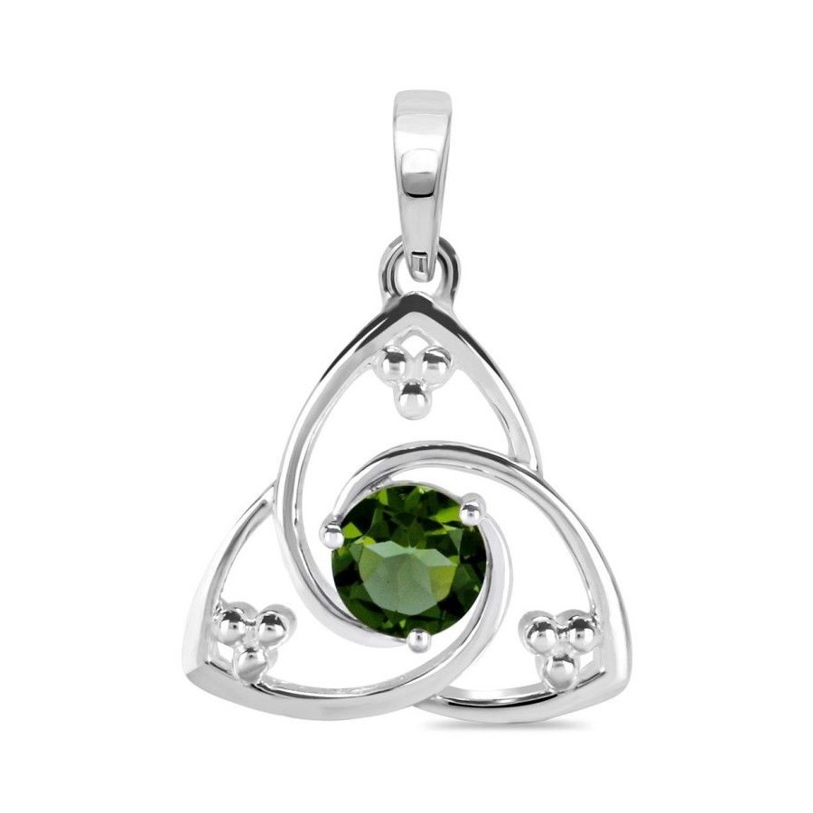 Pendentif triangulaire en moldavite