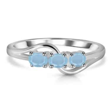 Bague aigue-marine