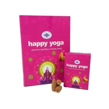 Encens Green Tree Happy Yoga Cônes Backflow