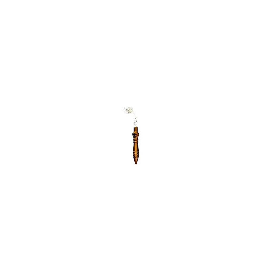 MINI PENDULE THOT - OEIL DE TIGRE MINI PENDULE THOT - OEIL DE TIGRE