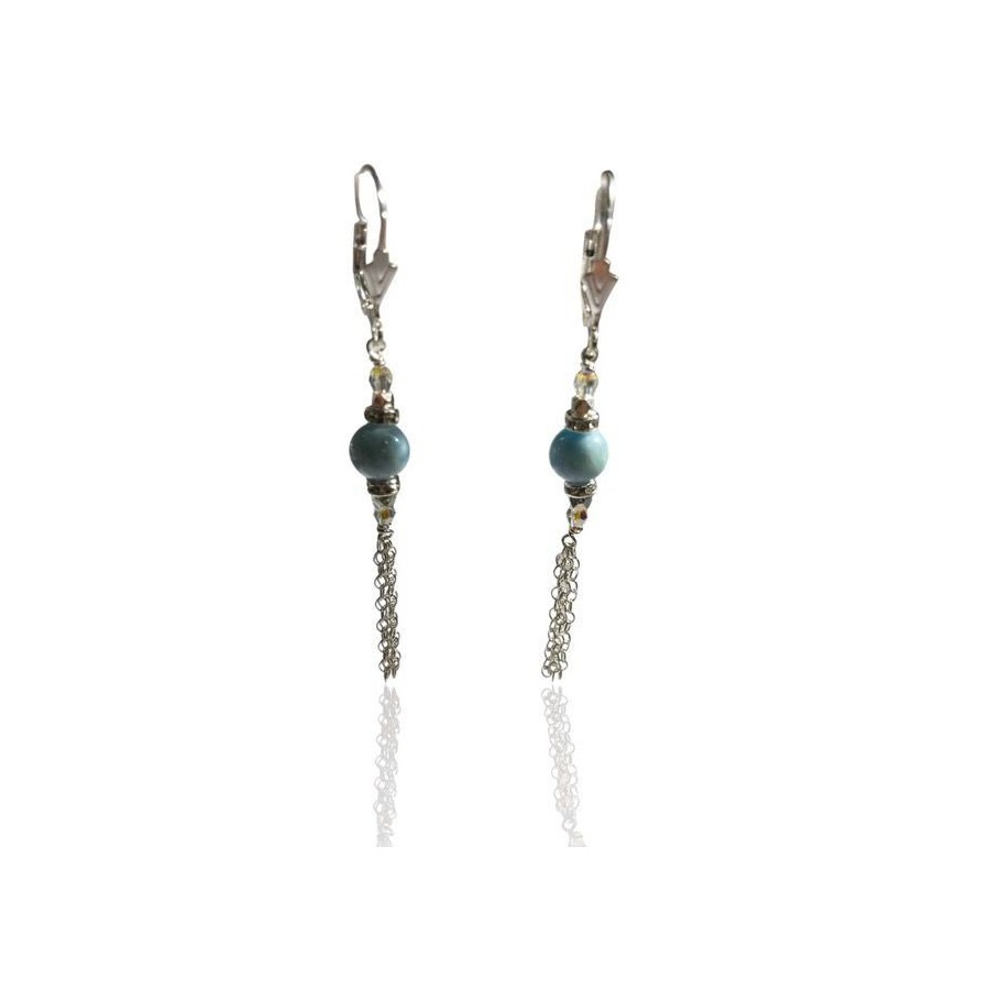 BOUCLE D OREILLE LARIMAR