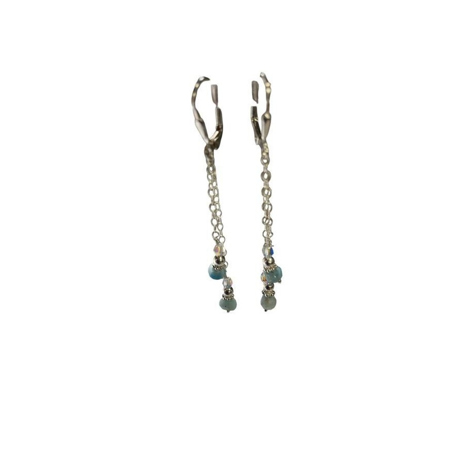 BOUCLE D'OREILLE LARIMAR