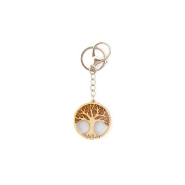PORTE CLES ARBRE DE VIE  AMBRE
