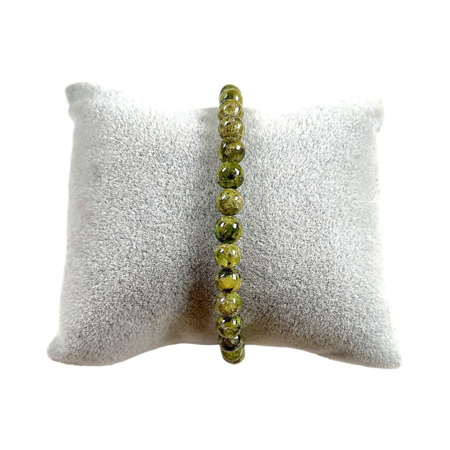 Bracelet Peridot 6 mm Bracelet Peridot 6 mm