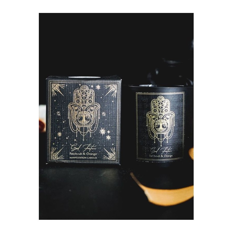 Bougie parfumée Esoteric Good Fortune - Patchouli et Orange 120 grs Bougie parfumée Esoteric Good Fortune - Patchouli et Orange 120 grs
