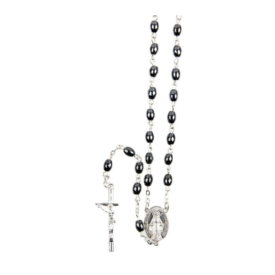 Chapelet grains de riz hematite Chapelet grains de riz hematite