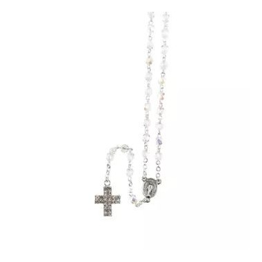 Chapelet grains cristal