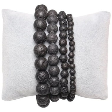 Bracelet Pierre de lave A 4 mm