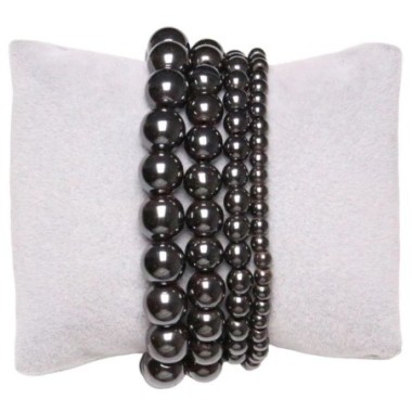 Bracelet Hématite Magnétique A 6 mm