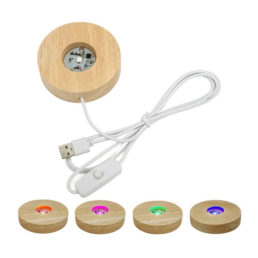 Socle de 10 cm avec LED Multicolores