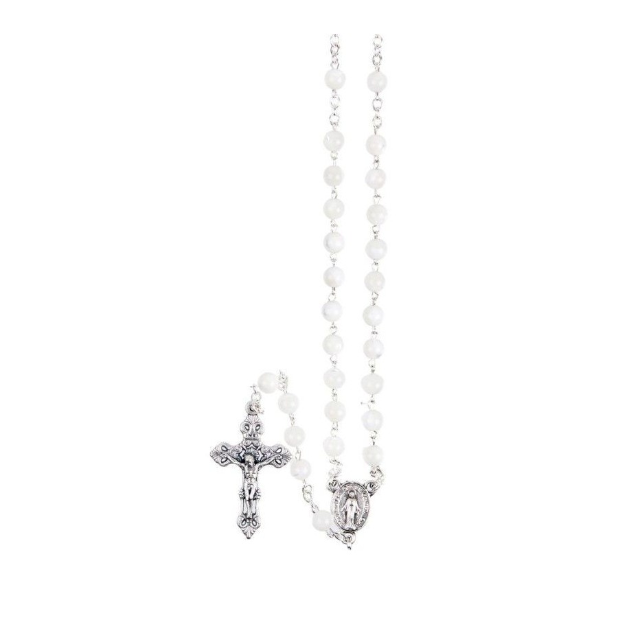 Chapelet grains ronds nacre, Chapelet grains ronds nacre,