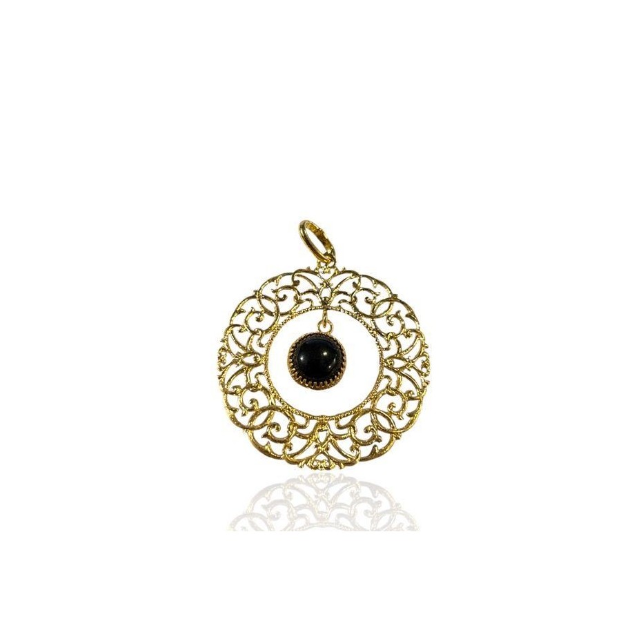 PENDENTIF OBSIDIENNE NOIRE PENDENTIF OBSIDIENNE NOIRE