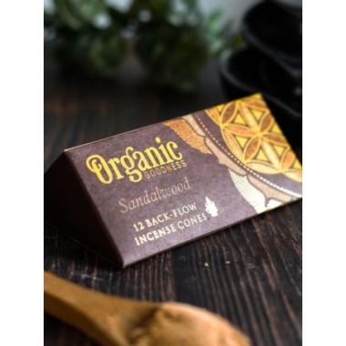 Encens Cône Organic Bois de Santal Cône Backflow 41 grs
