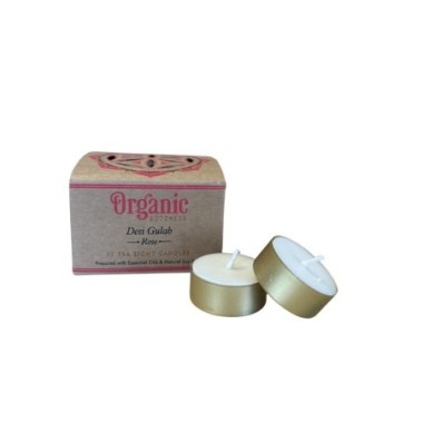 Bougie chauffe - plat parfumée Organic Rose