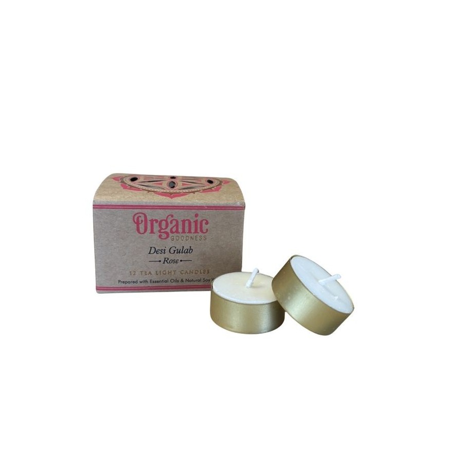 Bougie chauffe - plat parfumée Organic Rose