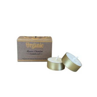 Bougie chauffe - plat parfumée Organic Bois de santal