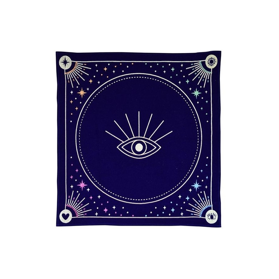 Nappe de divination bleue Message à l'univers