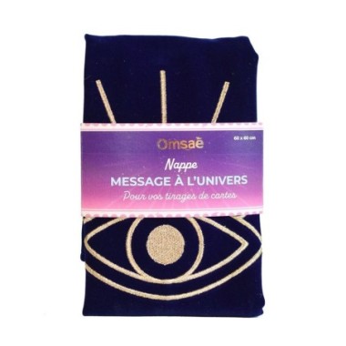 Nappe de divination bleue Message à l'univers