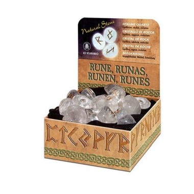 JEU DE RUNES EN CRISTAL DE ROCHE