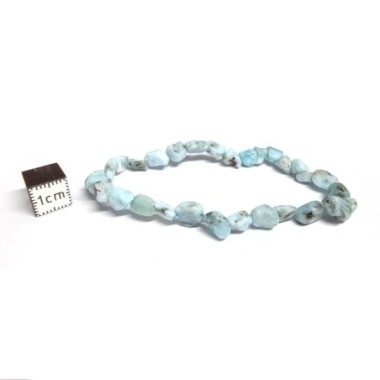 Larimar - Bracelets minis pierres roulées