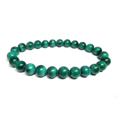 Malachite - Bracelet Boule 8 mm