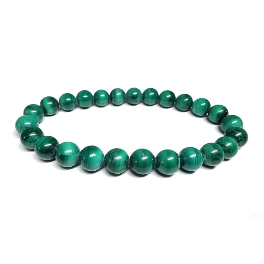 Malachite - Bracelet Boule 8 mm