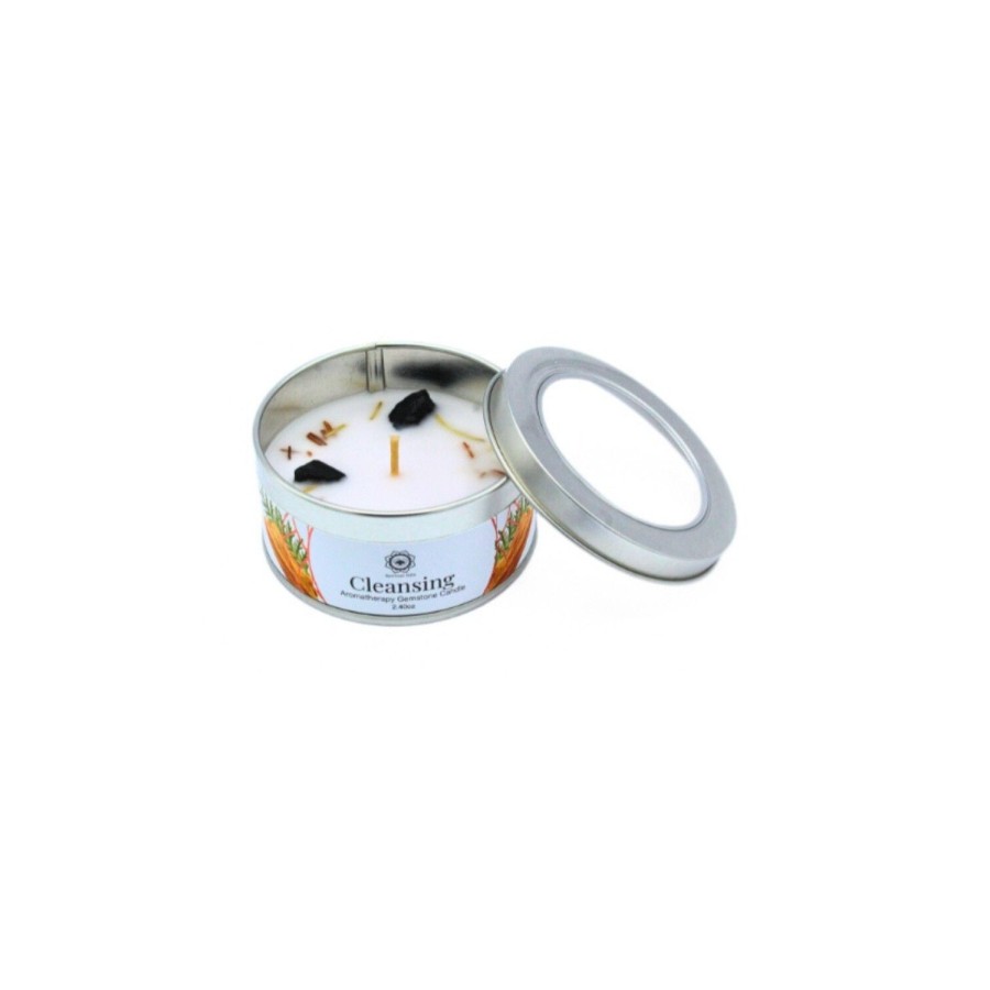 Bougie Litho Green Tree Nettoyage Energétique - Bois Santal - 70 grs